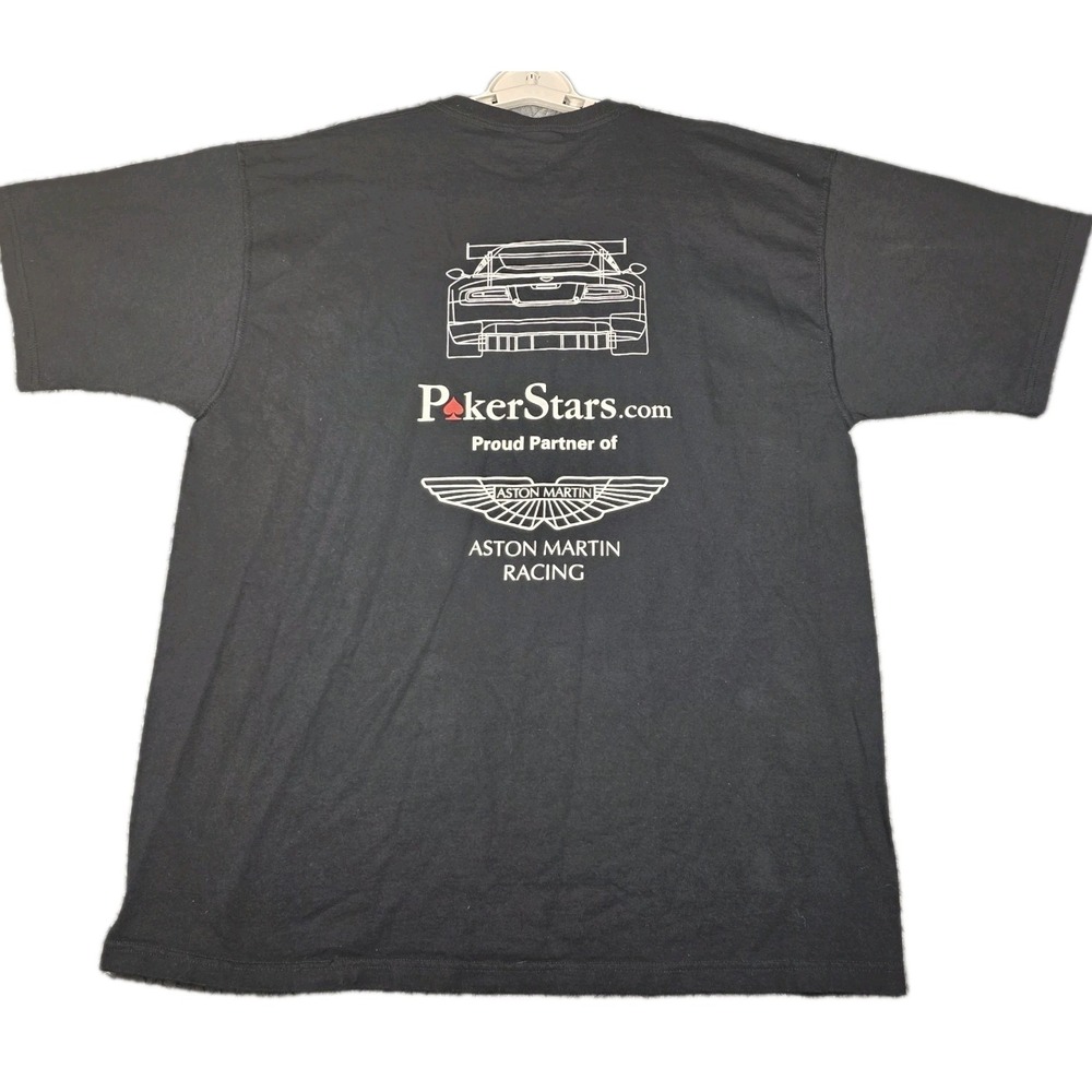Aston Martin Racing PokerStars Graphic T-Shirt Men's XL Black Motorsport